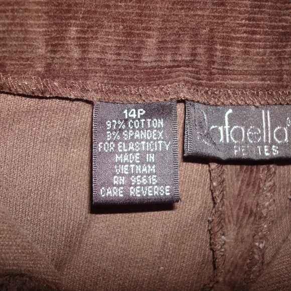 Ladies Corduroy Slacks Rafaella size 14P - Picture 4 of 7